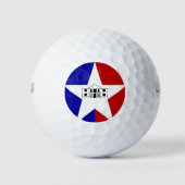 Vlag van San Antonio, Texas Golf Balls Golfballen (Voorkant)
