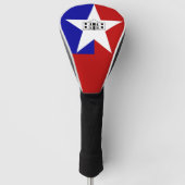 Vlag van San Antonio, Texas Golf Head Hoesje Golfheadcover (Voorkant)