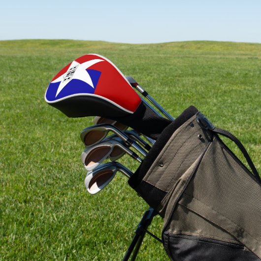 Vlag van San Antonio, Texas Golf Head Hoesje Golfheadcover (Insitu)