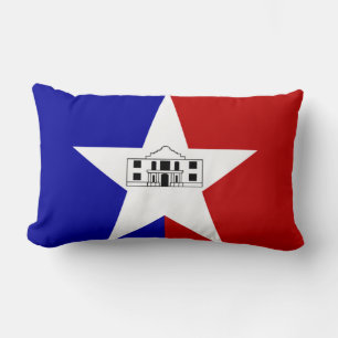Vlag van San Antonio, Texas Lumbar Pillow Kussen