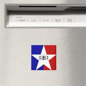 Vlag van San Antonio, Texas Magnet (Insitu (Vaatwasser))