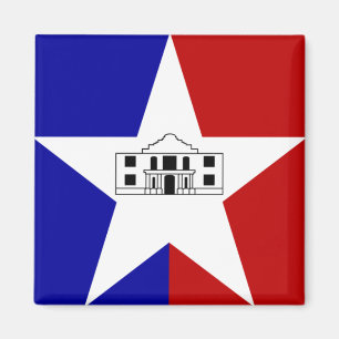 Vlag van San Antonio, Texas Magnet