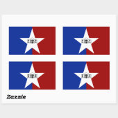 vlag van San Antonio (Texas) Rechthoekige Sticker (Vel)