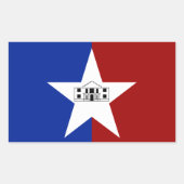 vlag van San Antonio (Texas) Rechthoekige Sticker (Voorkant)