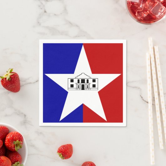 Vlag van San Antonio, Texas Servet (Insitu)