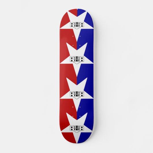 Vlag van San Antonio, Texas Skateboard (Voorkant)