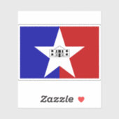 Vlag van San Antonio, Texas Sticker (Vel)