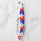 Vlag van San Antonio, Texas Waiter's Corkschroef Kurkentrekker (Voorkant)