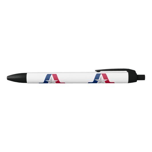 Vlag van San Antonio, Texas Zwarte Inkt Pen (Bovenkant)