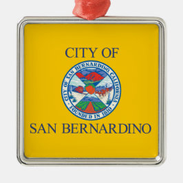 Vlag van San Bernardino (Californië) Metalen Ornament
