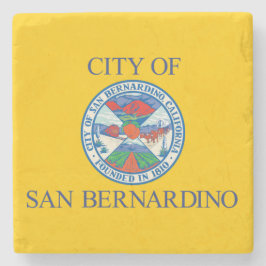 Vlag van San Bernardino (Californië) Stenen Onderzetter