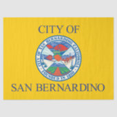 Vlag van San Bernardino (Californië) Tissuepapier (Voorkant)