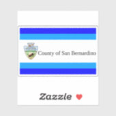 Vlag van San Bernardino County, Californië ('84-'2 Sticker (Vel)