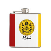Vlag van San Diego, Californië Heupfles (Voorkant)