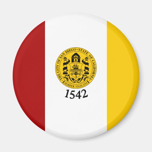 Vlag van San Diego, Californië Magneet (Voorkant)