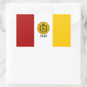 Vlag van San Diego, Californië Rechthoekige Sticker (Tas)