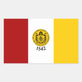 Vlag van San Diego, Californië Rechthoekige Sticker (Voorkant)