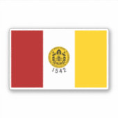 Vlag van San Diego, Californië Sticker (Voorkant)