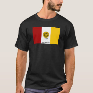 Vlag van San Diego, Californië T-shirt