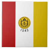 vlag van San Diego Tegeltje (Voorkant)