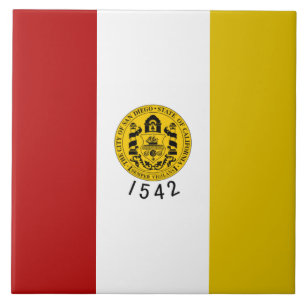 vlag van San Diego Tegeltje