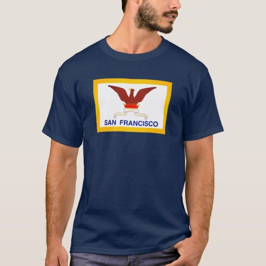 Vlag van San Francisco, CA T-shirt (Voorkant)