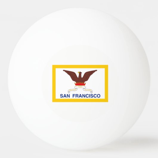 Vlag van San Francisco, California Ping-Pong Ball (Voorkant)