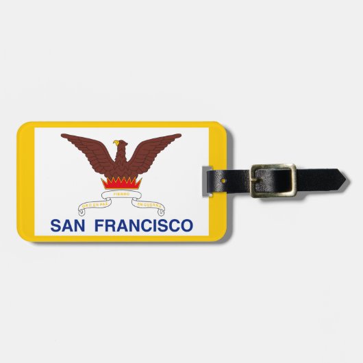 Vlag van San Francisco, Californië-Bagagelabel Bagagelabel (Voorkant horizontaal)