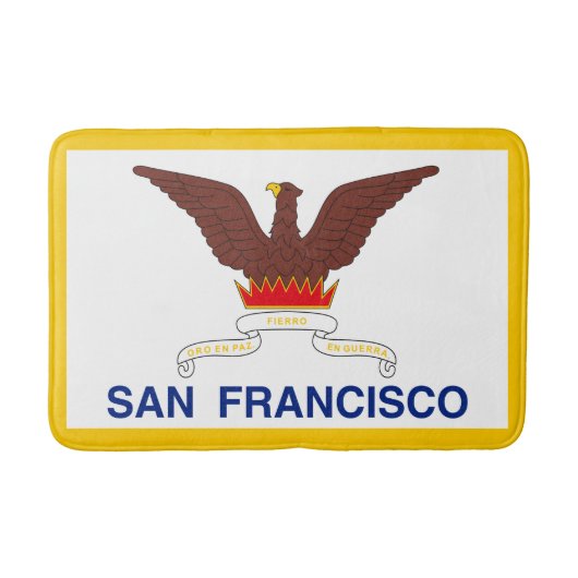 Vlag van San Francisco, Californië Bathroom Mat (Voorkant)