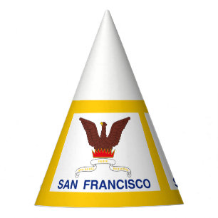 Vlag van San Francisco, Californië Feesthoed Feesthoedjes