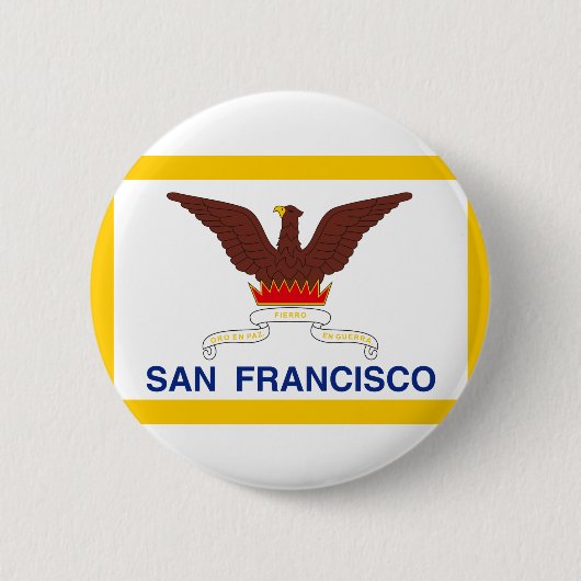 Vlag van San Francisco, Californië Pinback Button (Voorkant)