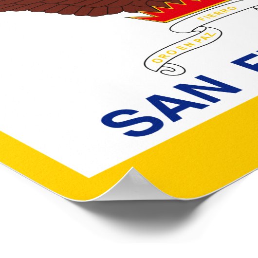 Vlag van San Francisco, Californië-Poster Poster (Hoek)