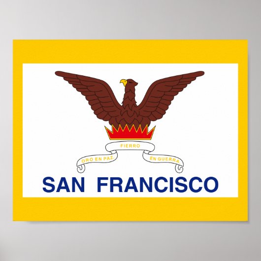 Vlag van San Francisco, Californië-Poster Poster (Voorkant)