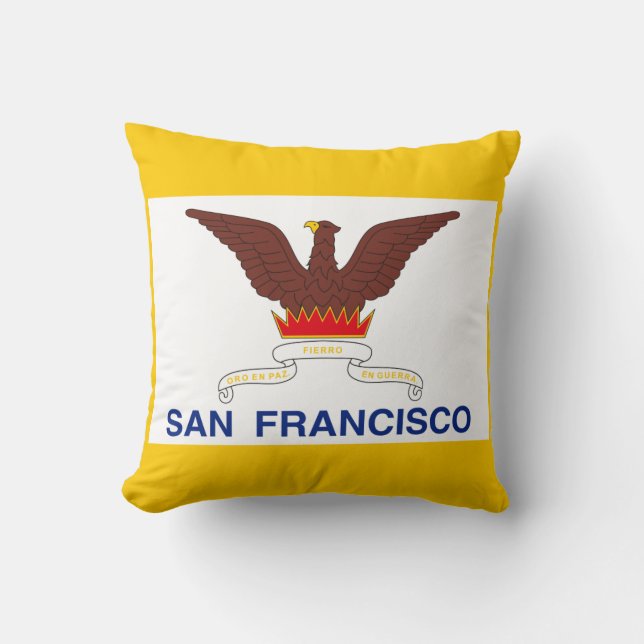 Vlag van San Francisco, Californië-Sierkussen Kussen (Voorkant)