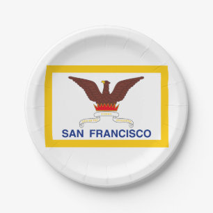 Vlag van San Francisco, Californische Borden Papieren Bordje