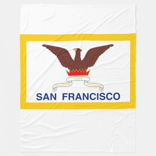 Vlag van San Francisco Fleece Blanket Deken (Voorkant)