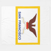Vlag van San Francisco Fleece Blanket Deken (Voorkant (Horizontaal))