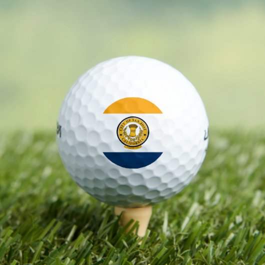 Vlag van San Jose, California Golf Balls Golfballen (Insitu Shirt)