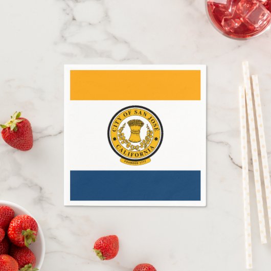 Vlag van San Jose, California servetten (Insitu)