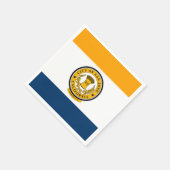 Vlag van San Jose, California servetten (Hoek)