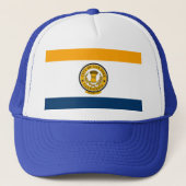 Vlag van San Jose, California Trucker Hat Trucker Pet (Voorkant)