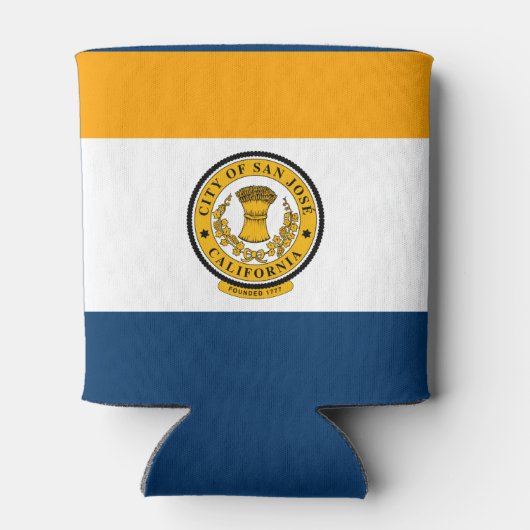 Vlag van San Jose, Californië Blikjeskoeler (Achterkant)