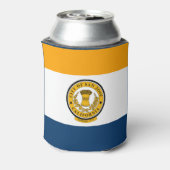 Vlag van San Jose, Californië Blikjeskoeler (Blikje Achterkant)