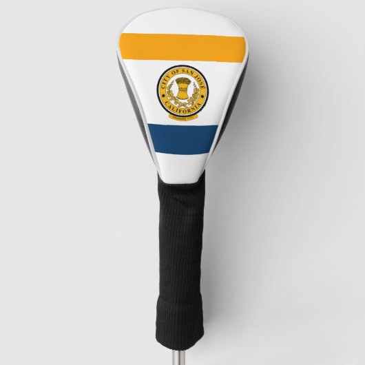 Vlag van San Jose, Californië Golf Head Hoesje Golfheadcover (Voorkant)