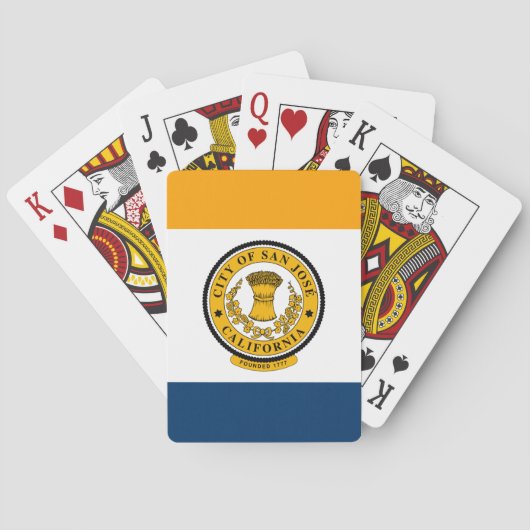 Vlag van San Jose, Californië Pokerkaarten (Achterkant)