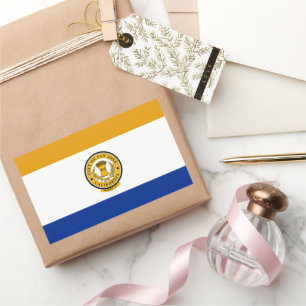 vlag van San Jose (Californië) Rechthoekige Sticker