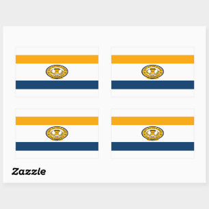 Vlag van San Jose, Californië Rechthoekige Sticker