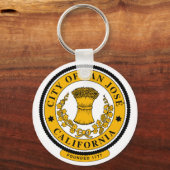 Vlag van San Jose, Californische Sleutelhanger (Voorkant)