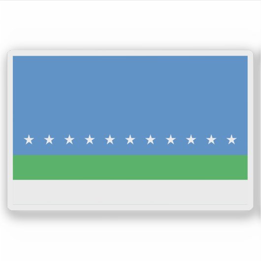 Vlag van San José (San Jose), Costa Rica Sticker (Voorkant)