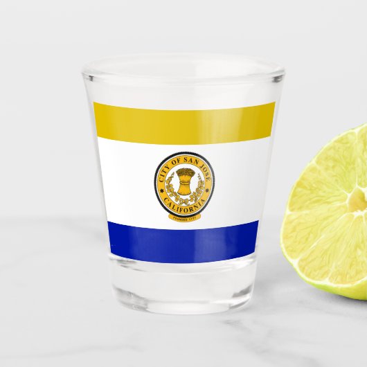 vlag van San Jose Shot Glas (Voorkant)